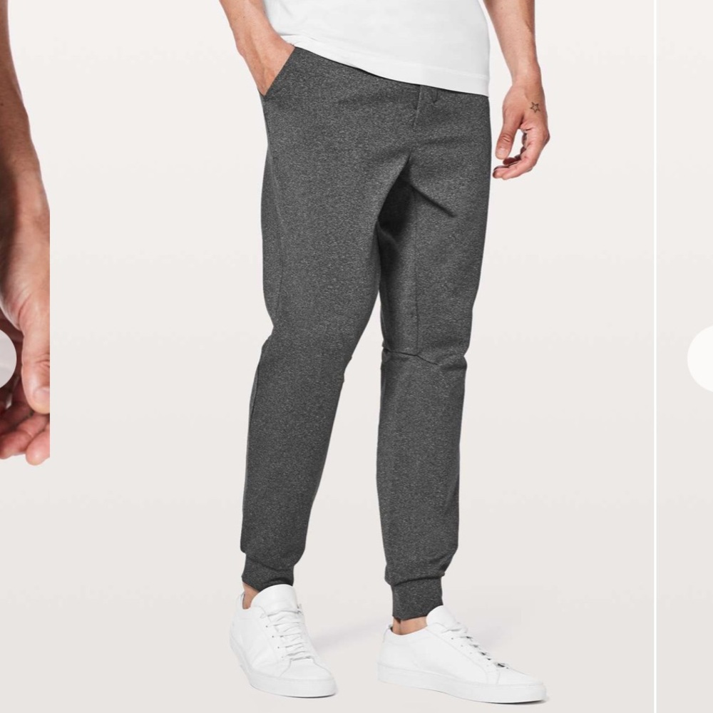 (M) Lululemon Men’s Intent Jogger *30" Heathered Black Gray Medium Workout